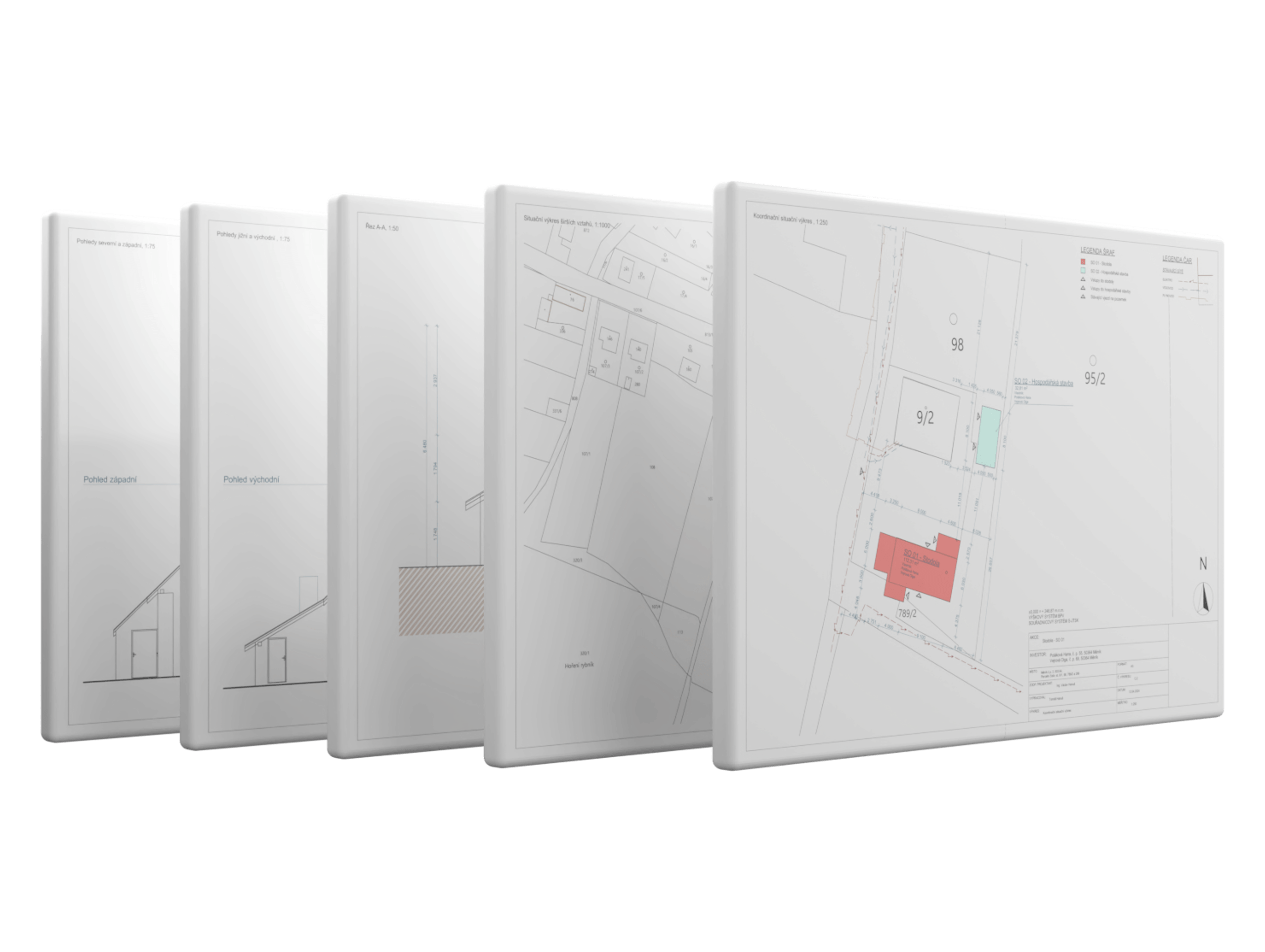 Složka výkresů projektové dokumentace pro pasportizaci staveb
